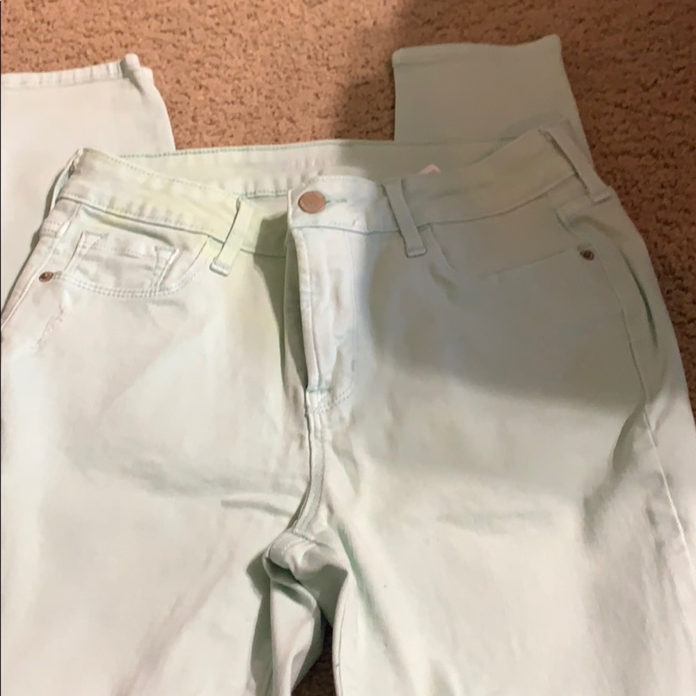 Mint skinny jeans